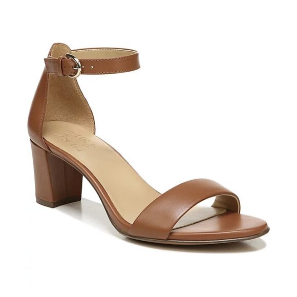 Naturalizer Womens 11W Wide Ankle Strap Buckles Leather Dress Sandals $135 S4 - Picture 1 of 11